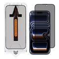iPhone 17 Pro Privacy Getemperd Glas Screen Protector met Installatiehulpmiddel - 9H - Zwarte Rand