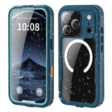 iPhone 17 Pro Redpepper IP68 Magnetisch Waterdicht Hoesje - Blauw