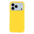 iPhone 17 Pro Geruberiseerd Kunststof Hoesje - Geel
