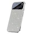 iPhone 17 Pro Sprankelende Glitter Hybride Hoesje - Zilver