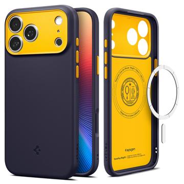 iPhone 17 Pro Spigen Nano Pop MagFit hoesje - Blauwe bessen marineblauw
