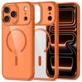 iPhone 17 Pro Tech-Protect Magmat Cover - MagSafe-compatibel - Oranje / Doorzichtig