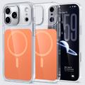 iPhone 17 Pro/18 Pro Tweekleurig hybride hoesje - MagSafe-compatibel - Oranje