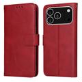 iPhone 17 Pro Portemonnee Hoesje met Standaard - Rood