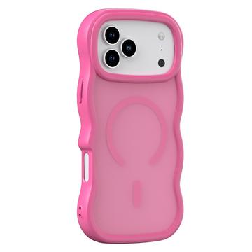 iPhone 17 Pro Golfrand magnetisch hybride hoesje - Hot Pink