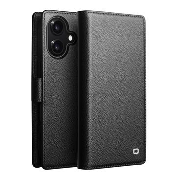 iPhone 17 Qialino 2-in-1 Afneembare Portemonnee Leren Hoesje - MagSafe Compatibel - Zwart