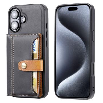 iPhone 17 Retro Style Hoesje met Portemonnee