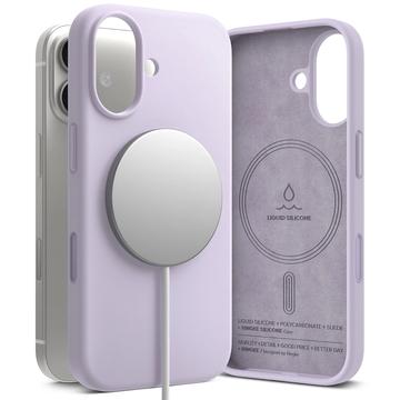 iPhone 17 Ringke Vloeibare Siliconen MagSafe Hoesje - Lichtpaars