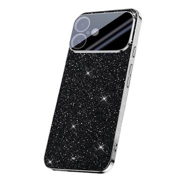 iPhone 17 Sprankelende Glitter Hybride Hoesje - Zwart
