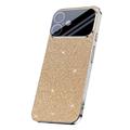 iPhone 17 Sprankelende Glitter Hybride Hoesje - Goud