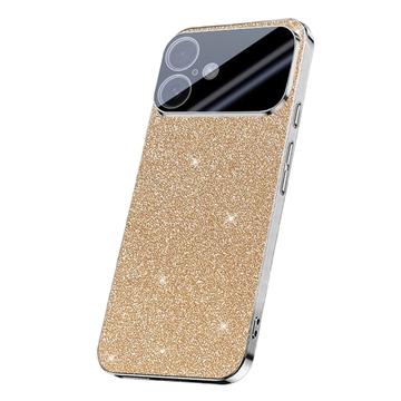 iPhone 17 Sprankelende Glitter Hybride Hoesje - Goud