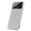 iPhone 17 Sprankelende Glitter Hybride Hoesje - Zilver