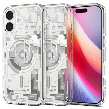 iPhone 17 Spigen Ultra Hybrid Mag Hoesje - Natural Titanium / Zero One