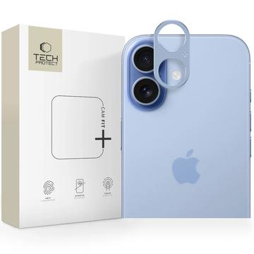 iPhone 17 Tech-Protect Camalloy Fit+ Aluminium Camerabeveiliging - Mistblauw