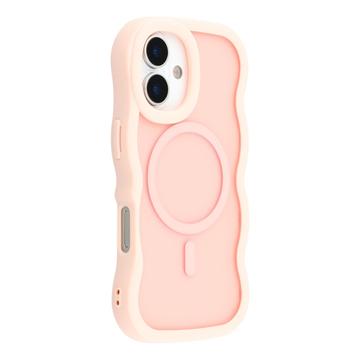 iPhone 17 Golfrand magnetisch hybride hoesje - Roze