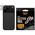 iPhone 18 Pro/18 Pro Max PanzerGlass Hoepels Keramische Camera Lens Beschermer - Gouden glitter