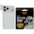 iPhone 18 Pro/18 Pro Max PanzerGlass Hoepels Keramische Camera Lens Beschermer - Zilveren glitter