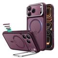 iPhone 18 Pro/17 Pro ESR Classic Hybrid Kickstand MagSafe hoesje - Mat diep bordeauxrood