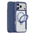 iPhone 18 Pro Dux Ducis Skin X Pro Magnetische Flip Hoesje - Blauw