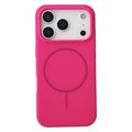 iPhone 18 Pro Liquid Siliconen Hoesje - MagSafe Compatibel - felroze