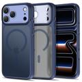 iPhone 18 Pro Max/17 Pro Max Tech-Protect MagPrime MagSafe CC hybride hoesje - mat Blauw