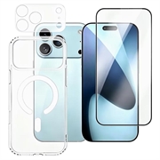 iPhone 18 Pro Max 3-in-1-beschermingsset - compatibel met MagSafe - transparant