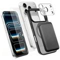 iPhone 18 Pro Max 4-in-1 MagSafe-beschermingsset met kaarthouder - Zwart
