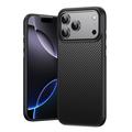 iPhone 18 Pro Max hybride hoesje van koolstofvezel - compatibel met MagSafe - zwart