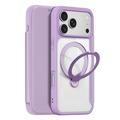 iPhone 18 Pro Max Dux Ducis Skin X Pro Magnetische Flip Hoesje - Paars