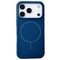 iPhone 18 Pro Max-hoesje van vloeibaar siliconen - compatibel met MagSafe - donkerblauw