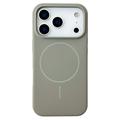 iPhone 18 Pro Max Liquid Siliconen Hoesje - MagSafe Compatibel - titaniumgrijs
