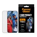 iPhone 18 Pro Max PanzerGlass Ultra-Wide Fit EasyAligner 2-Way Privacy Glazen Screenprotector - 9H - Zwarte rand