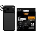 iPhone 18 Pro/18 Pro Max PanzerGlass Hoops Ceramic II cameralensbeschermer - zwart