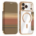 iPhone 18 Pro Stijlvol magnetisch flip hoesje met RFID-kaartsleuven - bruin