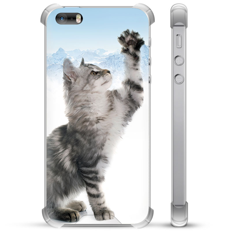 beddengoed militie raket iPhone 5/5S/SE hybride hoesje - Cat