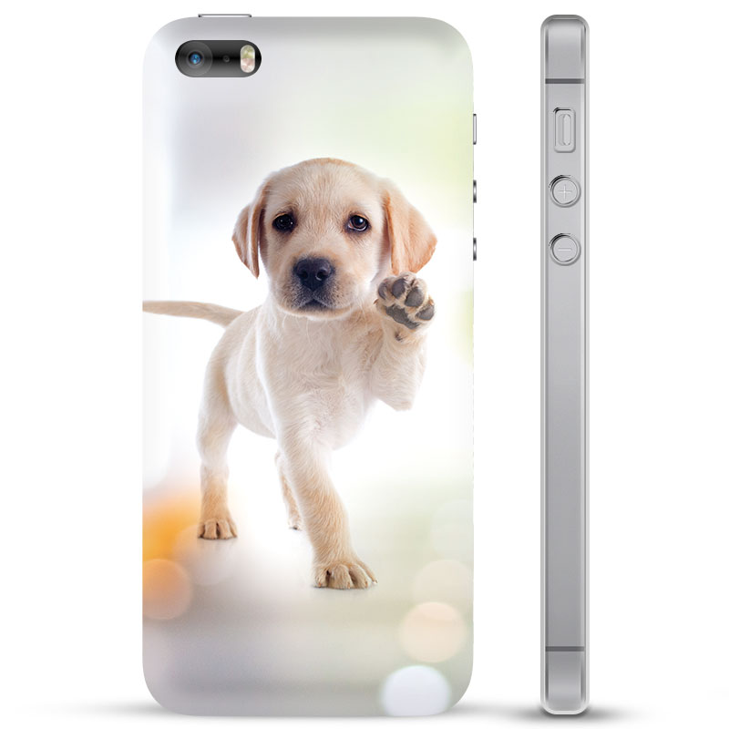 taart Verbeteren Milieuactivist iPhone 5/5S/SE TPU Hoesje - Hond