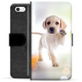 iPhone 5/5S/SE Premium Portemonnee Hoesje - Hond