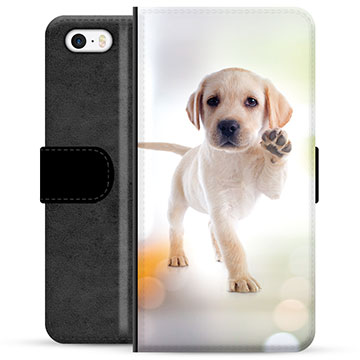iPhone 5/5S/SE Premium Portemonnee Hoesje - Hond