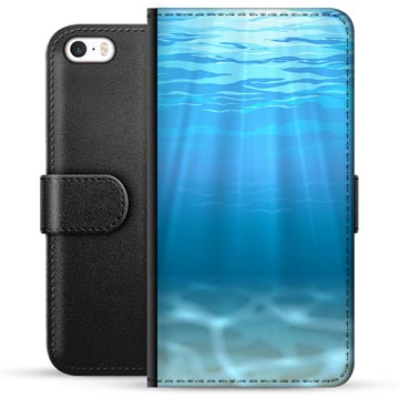 iPhone 5/5S/SE Premium Portemonnee Hoesje - Zee