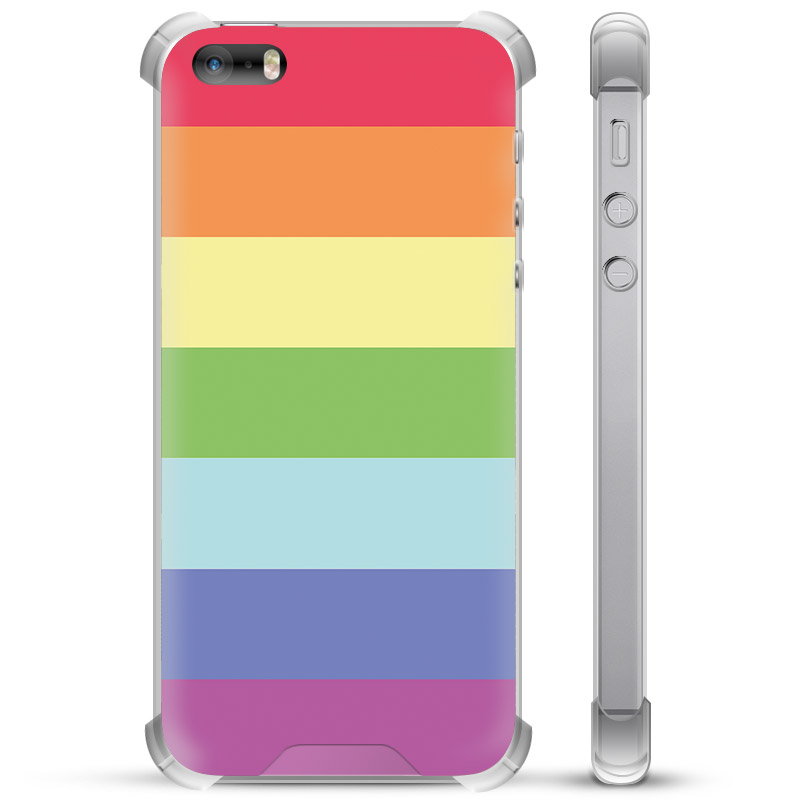 vandaag banjo klasse iPhone 5/5S/SE hybride hoesje - Pride
