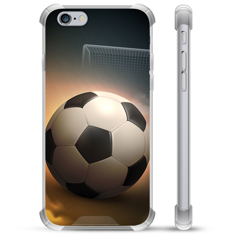 zwavel Leed escaleren iPhone 6 Plus / 6S Plus hybride hoesje - Voetbal