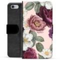 iPhone 6/6S Premium Portemonnee Hoesje - Romantische Bloemen