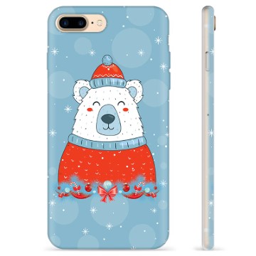 iPhone 7 Plus / iPhone 8 Plus TPU-hoesje - Kerstbeer