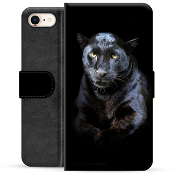 iPhone 7/8/SE (2020)/SE (2022) Premium Portemonnee Hoesje - Zwarte Panter