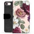 iPhone 7/8/SE (2020)/SE (2022) Premium Portemonnee Hoesje - Romantische Bloemen