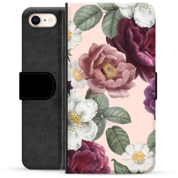 iPhone 7/8/SE (2020)/SE (2022) Premium Portemonnee Hoesje - Romantische Bloemen