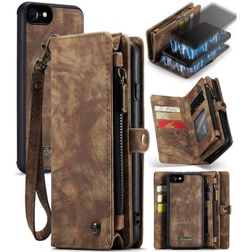 iPhone 7/8/SE (2020)/SE (2022) Caseme 008 2-in-1 Multifunctionele portemonneehoes - Bruin