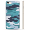 iPhone 7/8/SE (2020)/SE (2022) TPU Hoesje - Blauw Camouflage