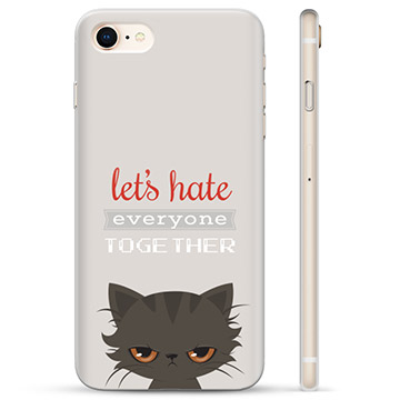 iPhone 7/8/SE (2020)/SE (2022) TPU-hoesje - Angry Cat