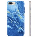 iPhone 7 Plus / iPhone 8 Plus TPU-hoesje - Kleurrijk Marmer